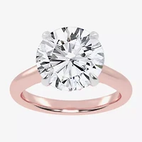 G-H / Vs2-Si1) Womens 1/ CT. T.W. Lab Grown White Diamond 14K Rose Gold Round Solitaire Engagement Ring