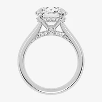 (G-H / Vs2-Si1) Womens 4 1/4 CT. T.W. Lab Grown White Diamond 14K Gold Round Solitaire Engagement Ring