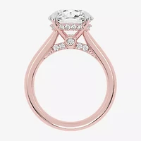 (G-H / Vs2-Si1) Womens 5 1/3 Ct. T.W. Lab Grown White Diamond 14K Rose Gold Round Solitaire Engagement Ring
