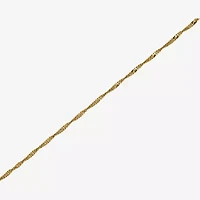 18K Gold Over Silver 24 Inch Chain Necklace