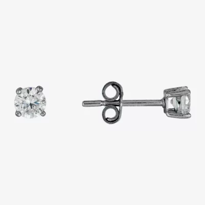 Womens Cubic Zirconia Sterling Silver Ball 3 Pair Earring Set