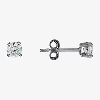 Womens Cubic Zirconia Sterling Silver Ball 3 Pair Earring Set