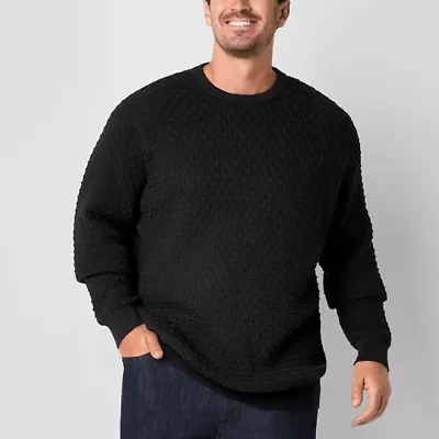 Shaquille O'Neal XLG Big and Tall Mens Long Sleeve Pullover Sweater
