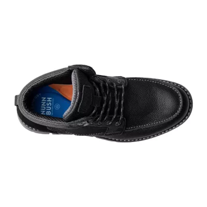 Nunn Bush Mens Karnak Moc Flat Heel Lace Up Boots