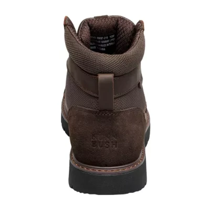 Nunn Bush Mens Karnak Moc Flat Heel Lace Up Boots