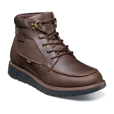 Nunn Bush Mens Karnak Moc Flat Heel Lace Up Boots