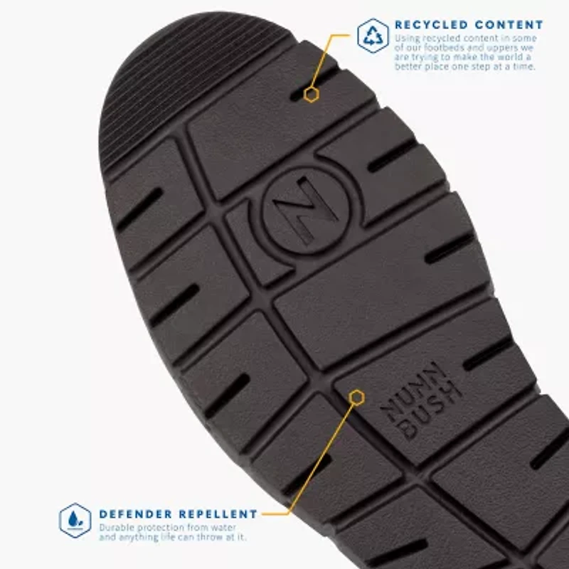 Nunn Bush Mens Karnak Moc Flat Heel Lace Up Boots