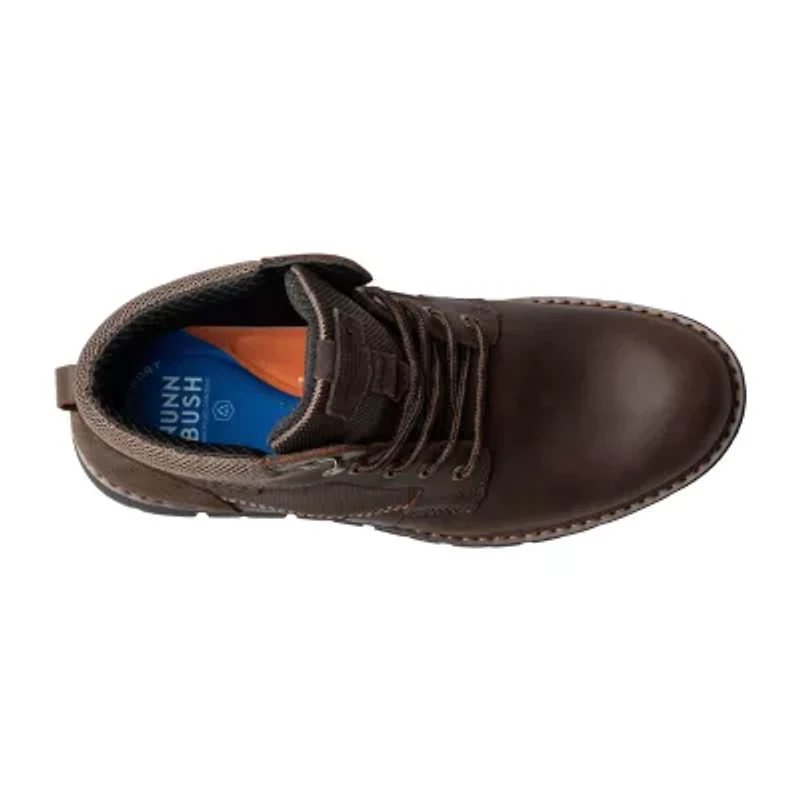 Nunn Bush Mens Karnak Plain Flat Heel Lace Up Boots