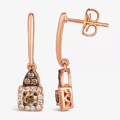 Le Vian® Earrings featuring Chocolate Diamonds® Nude Diamonds™ set in 14K Strawberry Gold