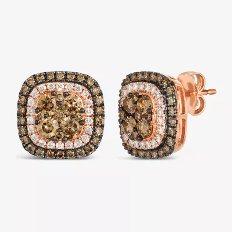 Le Vian® Earrings featuring Chocolate Diamonds® Nude Diamonds™ set in 14K Strawberry Gold