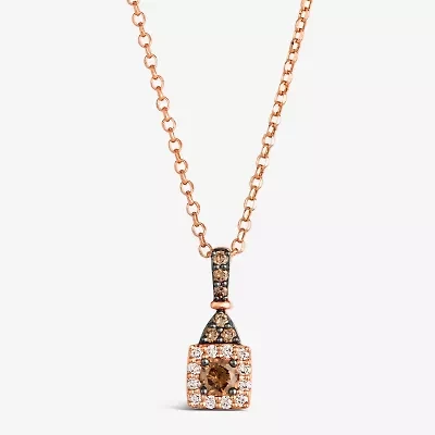 Le Vian® Pendant featuring Chocolate Diamonds® Nude Diamonds™ set in 14K Strawberry Gold