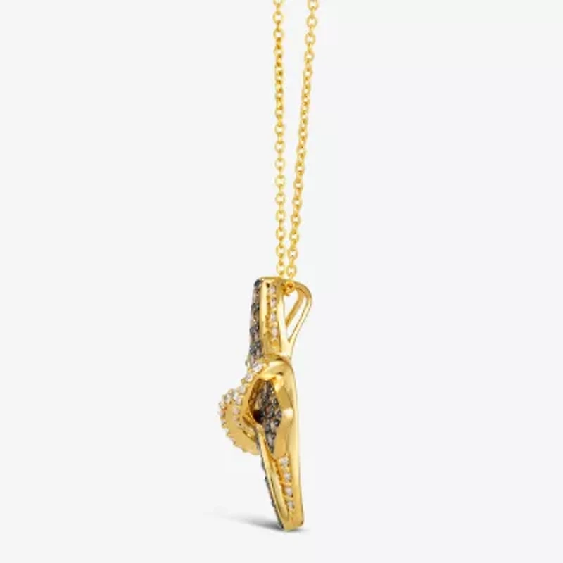 Le Vian® Pendant featuring Chocolate Diamonds® Nude Diamonds™ set in 14K Vanilla Gold®