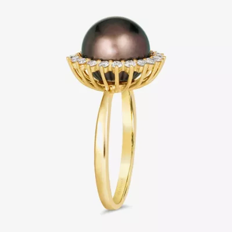 Le Vian® Ring featuring Chocolate Pearls®, 3/8 cts. Nude Diamonds™ set in 14K Honey Gold™