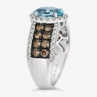 Le Vian® Ring featuring 1 1/3 CT. Peach Morganite™ 3/4 Chocolate Diamonds® 3/8 Nude Diamonds™ set 14K Strawberry Gold®