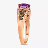 Le Vian® Ring featuring Grape Amethyst™ Chocolate Diamonds® Nude Diamonds™ set in 14K Strawberry Gold®