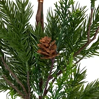 Northlight Cypress And Pine Cone   Unlit Christmas Indoor Garland