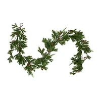 Northlight Cypress And Pine Cone   Unlit Christmas Indoor Garland
