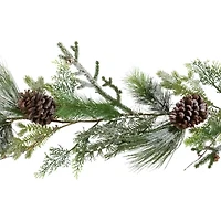 Northlight Frosted Pine And Cedar Christmas Indoor Garland