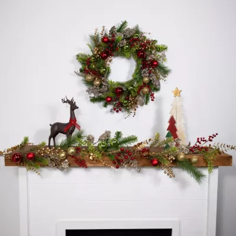 Northlight Ball Glittered Christmas Indoor Garland