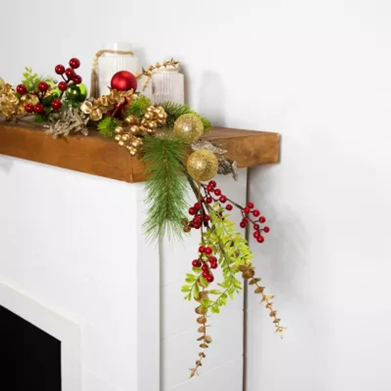 Northlight Ball Glittered Christmas Indoor Garland