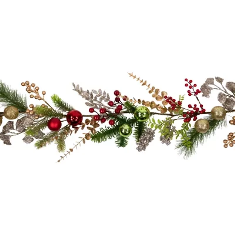 Northlight Ball Glittered Christmas Indoor Garland
