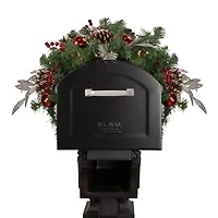 Northlight Ated Pine  Mailbox Pre-Lit Swag
