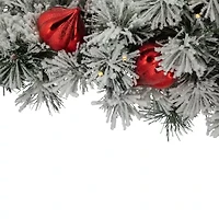 Northlight Snow Bristle Pine Pre-Lit Swag