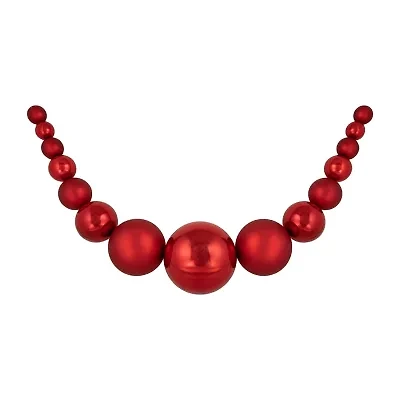 Northlight 6ft Red Shatterproof Ball Swag