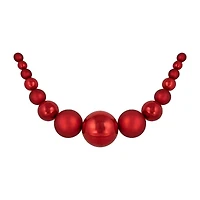 Northlight 6ft Red Shatterproof Ball Swag