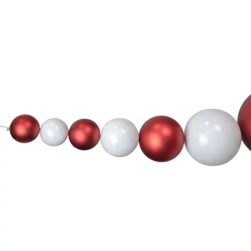 Northlight 6ft Shiny And Matte Ball Swag