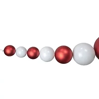 Northlight 6ft Shiny And Matte Ball Swag