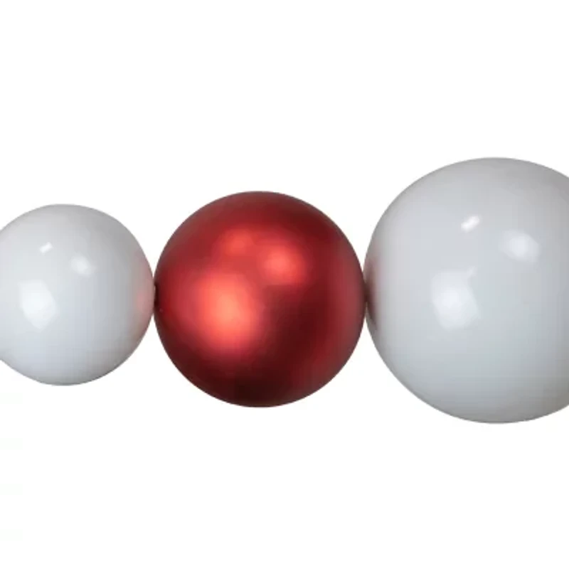 Northlight 6ft Shiny And Matte Ball Swag