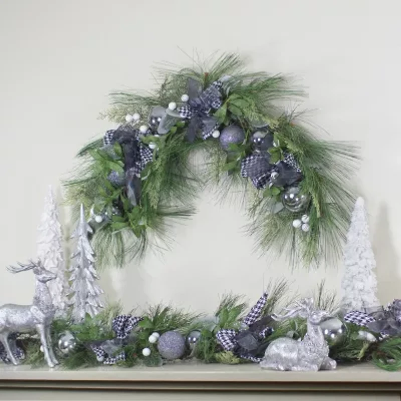 Northlight 36in Berries And Bows   Unlit Swag