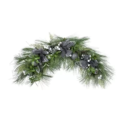 Northlight 36in Berries And Bows   Unlit Swag