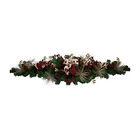 Northlight 52in Berries And Bows   Unlit Swag