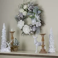 Northlight Flocked Pine Grapevine Wreath