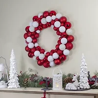 Northlight Shatterproof Ball Wreath