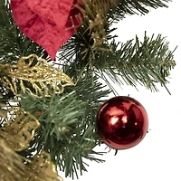 Northlight Poinsettias And Ball Wreath