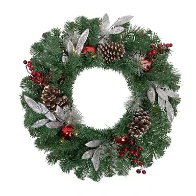 Northlight Frosted Pre-Lit Wreath