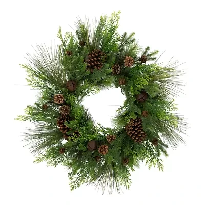 Northlight Pinecone And Jingle Bells Wreath