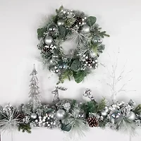 Northlight Flocked Pine Wreath