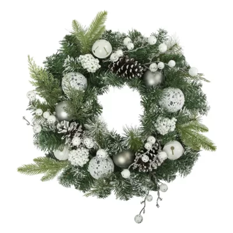 Northlight Pine Frosted Artificial Wreath
