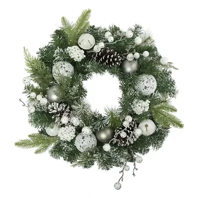 Northlight Pine Frosted Artificial Wreath