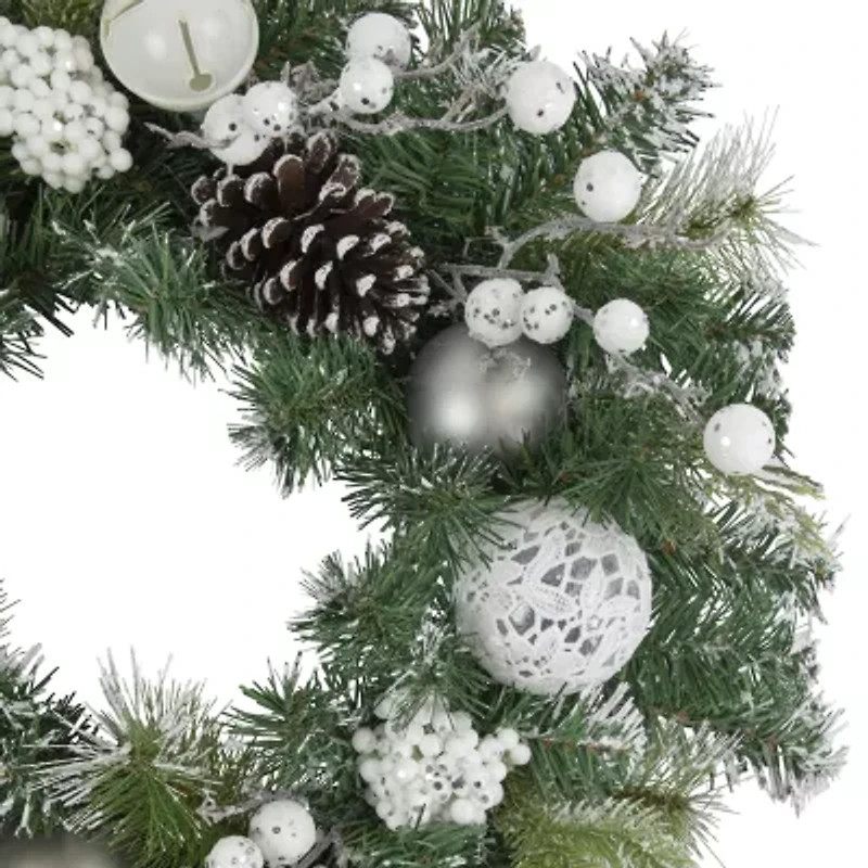 Northlight Pine Frosted Artificial Wreath