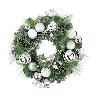 Northlight Pine Needle Pinecones And Ornaments Wreath