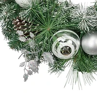 Northlight Pine Needle Pinecones And Ornaments Wreath