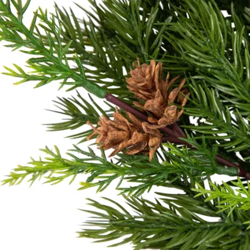 Northlight Cypress And Pine Cone   Unlit Wreath