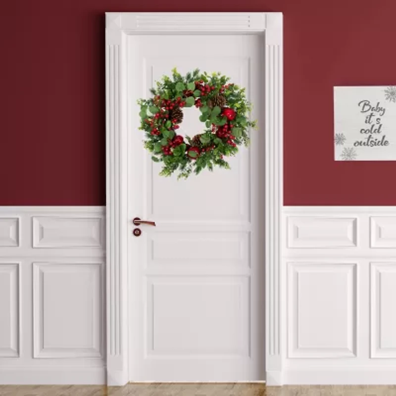 Northlight Boxwood And Pine Wreath