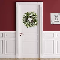 Northlight Frosted Pinecones And Berries Wreath