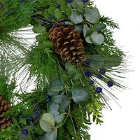 Northlight 28in Eucalyptus Pine Unlit Wreath